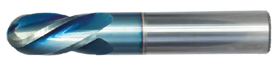 1-1/8" Solid Carbide End Mill Single Standard End Ball. Shank Od 1", Flute Length 1-1/2", Oal 4'' - 4 Flutes Sky Coat 1