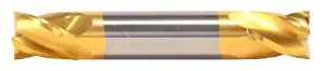 1/16" End Mill Double End Square. Stub Length. Flute Length 1/8" Oal 1-1/2" - 4 Flutes Tin Coated 1