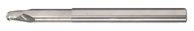 1/2" End Mill Single End Ball. Long Reach. Shank Od 1/2" Loc 5/8" Oal 6" - 2 Flutes Uncoated 1