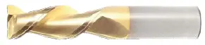 1/8" Spoon Cutter - Center Cut. Single End With 45 Degree Helix. Shank Od 1/8" - Loc 1/2" - Oal 1-1/2" - 2 Flutes For Aluminum & Non-Ferrous Machining. Zrn Coated 1
