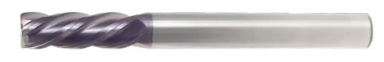 1" End Mill Long Reach Single End Square; Flute Length 1-3/4" Oal 6" - 4 Flutes Altin Coated - Hot Mill 1