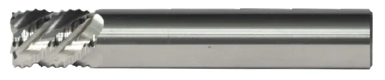 1" End Mill Rougher Hog Single End. 45 Degree Helix. Chamfer Width .025" - Shank Od 1" Loc 1-1/4" Oal 4" - 5 Flutes - Uncoated 1