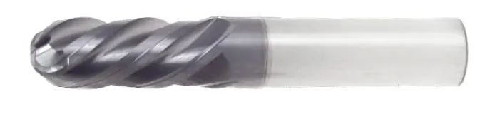 1" End Mill Single End Ball Nose; Flute Length 1-3/4" Oal 4" - 4 Flutes Altin Coated - Hot Mill 1