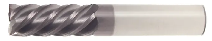 1" End Mill Single End. High Performance 45 Degrees Helix. Flute Length 4" Oal 7" - 5 Flutes Altin Coated 1