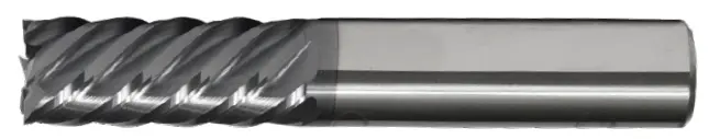 1" End Mill Single End. High Performance 45Â° Helix. Flute Length 3-1/4" Oal 6" - 6 Flutes - Altin Coated 1