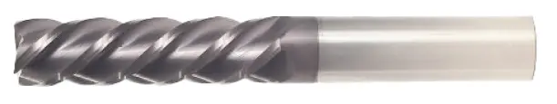 1" End Mill Single End Square. Extra Long Length. Flute Length 3" Oal 6" - 2 Flutes Altin Coated 1