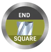 1" End Mill Single End Square. Long Length. Flute Length 2-1/4" Oal 5" - 2 Flutes Ticn Coated 2