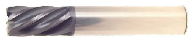 1" End Mill Single End Square. Shank Od 1" Flute Length 1-1/2" Oal 4" - 6 Flutes - Altin Coated 1