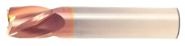 1" End Mill Single End Square. Stub Length. Flute Length 1" Oal 3" - 3 Flutes Ticn Coated 1