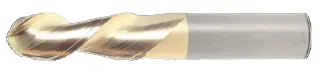 1" Spoon Cutter - Center Cut. Single End With 45 Degree Helix. Shank Od 1" - Loc 1-1/4" - Oal 4" - 2 Flutes For Aluminum & Non-Ferrous Machining. Zrn Coated 1