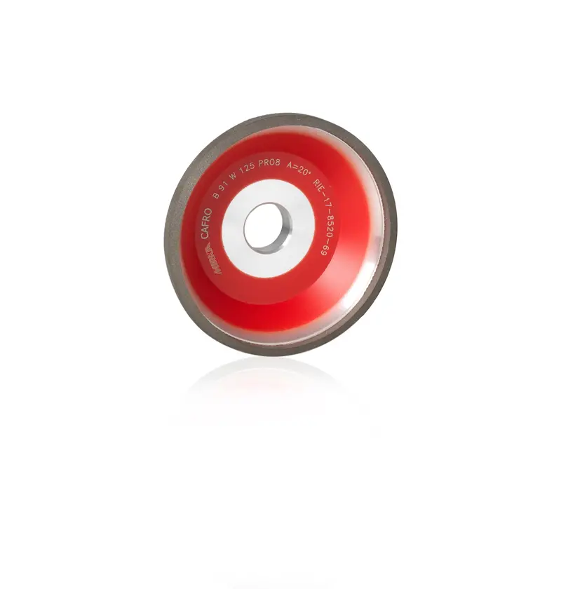 11V5x 100X4x6 T = 30 Bore 31.75 Grit B91 Electroplated Concentration W125 Bond Top8 1