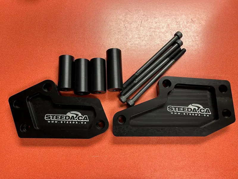 1979-2004 Coyote Engine Conversion Mounts (Solid Billet) 1