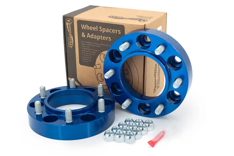 1995-2023 Toyota Tacoma & 4Runner Spidertrax 1.25In Whell Spacers, 6X5.5In - Blue 1