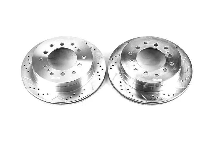 2003-09 Toyota 4Runner Power Stop Evolution Drilled & Slotted Plated Rotors, Rear 1