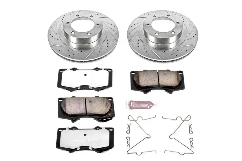 2003-09 Toyota 4Runner Power Stop Z36 Truck & Tow Front Brake Upgrade Kit 1