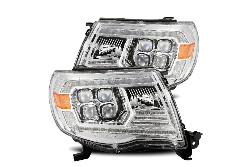 2005-11 Toyota Tacoma Alpharex Nova Series Led Projector Headlights - Chrome 1