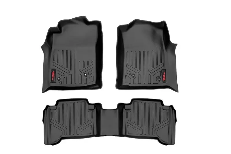 2005-11 Toyota Tacoma Rough Country Floor Armor: Heavy Duty Floor Mats And Rear Cargo Liners 1
