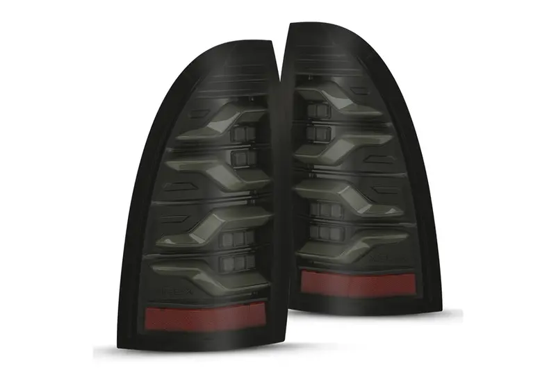 2005-15 Toyota Tacoma Alpharex Luxx Series Led Tail Lights, Alpha Black 1