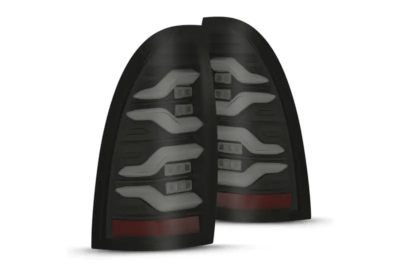 2005-15 Toyota Tacoma Alpharex Luxx Series Led Tail Lights, Black 1