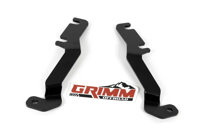 2005-15 Toyota Tacoma Grimm Offroad Hood Hinge Light Bracket Kit 1