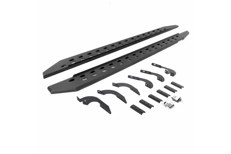 2005-23 Toyota Tacoma Double Cab Go Rhino Rb20 Slim Line Running Boards - Textured Black 1