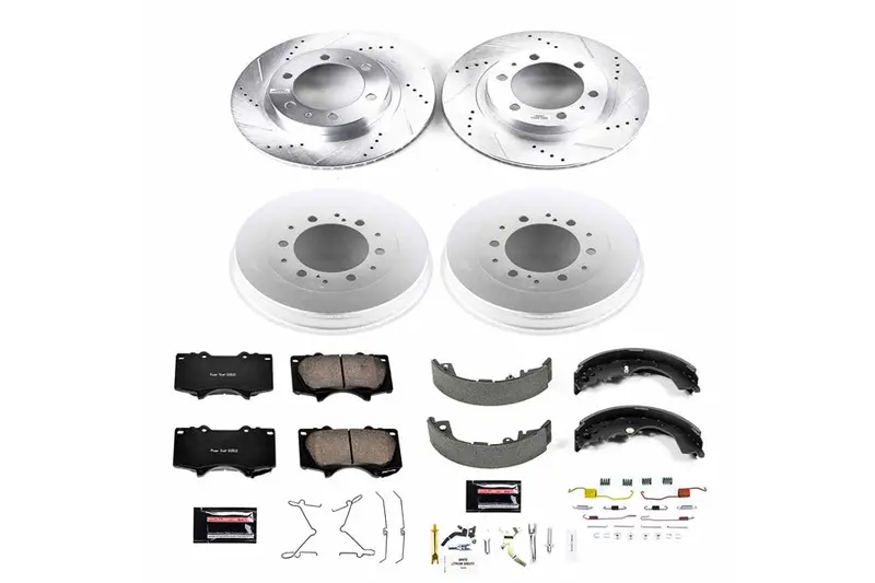 2005-23 Toyota Tacoma Power Stop Z23 Evolution Sport Brake Upgrade Kit, Front And Rear 1