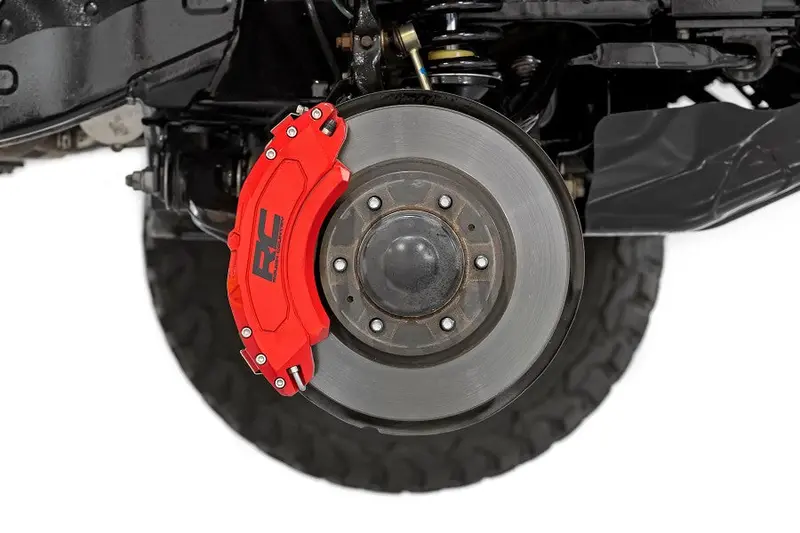 2005-23 Toyota Tacoma Rough Country Front Brake Caliper Covers - Red 1