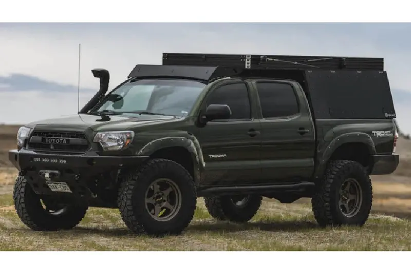 2005-23 Toyota Tacoma Sherpa Animas 21In Roof Rack, Half Height, Textured Black 1