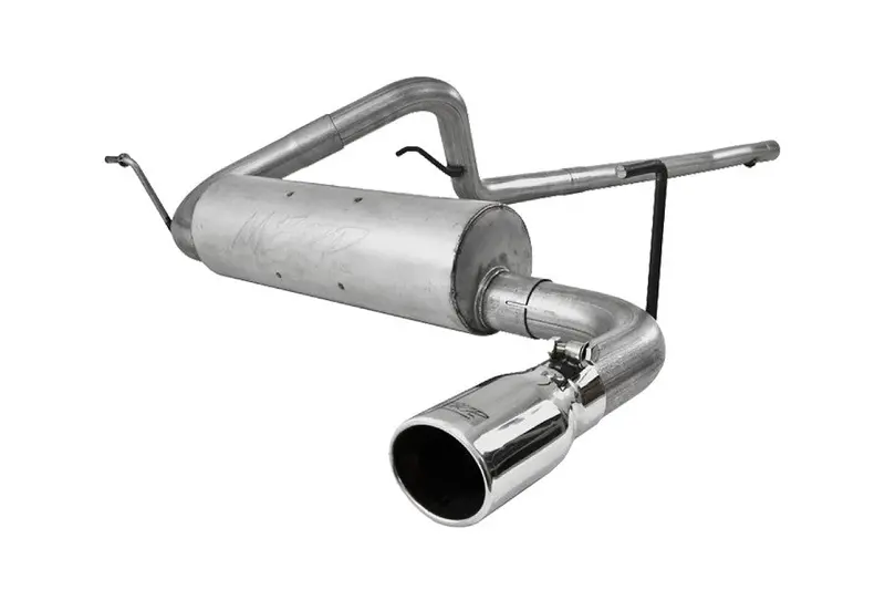 2007-11 Jeep Wrangler Jk 3.8L Mbrp 2.5In Armor Lite Cat Back Exhaust System - Single Side Exit 1