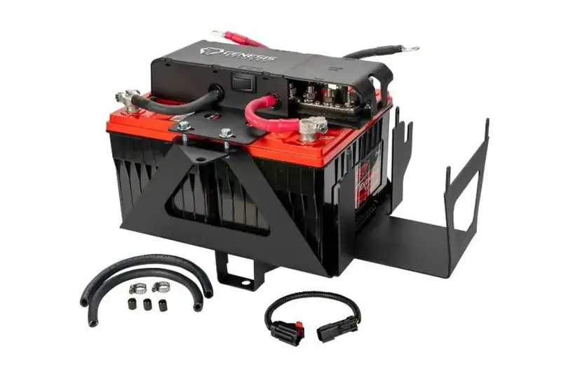 2007-11 Jeep Wrangler Jk Genesis Offroad Dual Battery Kit, Gen 3 1
