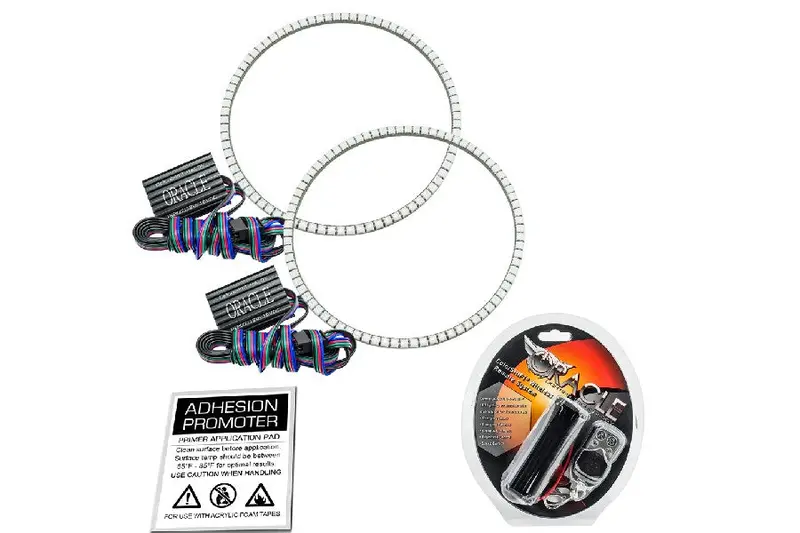 2007-17 Jeep Wrangler Jk Oracle Led Surface Mount Headlight Halo Kit - Colorshift 1
