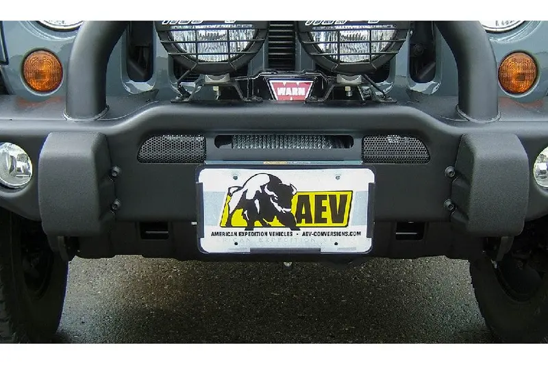 2007-18 Jeep Wrangler Jk Aev Roller Fairlead License Plate Mount 1