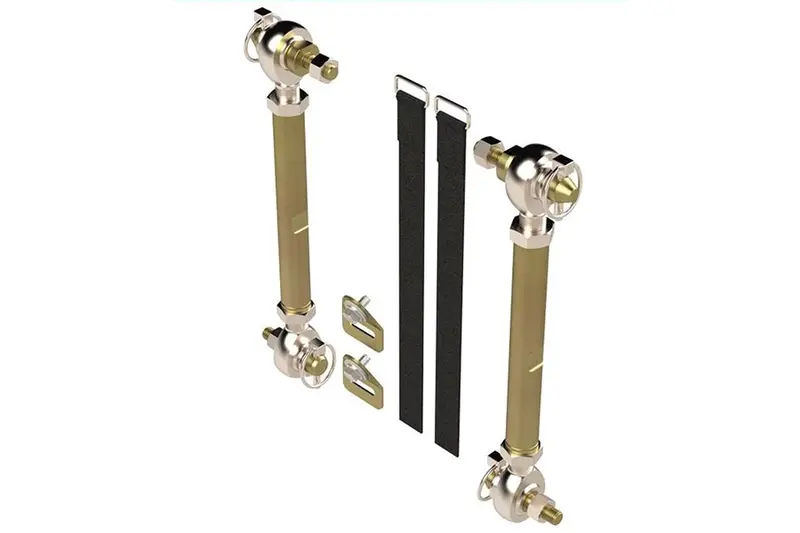 2007-18 Jeep Wrangler Jk Non-Rubicon Metalcloak Hd Front Sway Bar Quick Disconnects (11-12In) 1