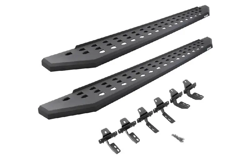 2007-21 Toyota Tundra Double Cab Go Rhino Rb20 Running Boards W/ Mounting Brackets - Textured Black 1