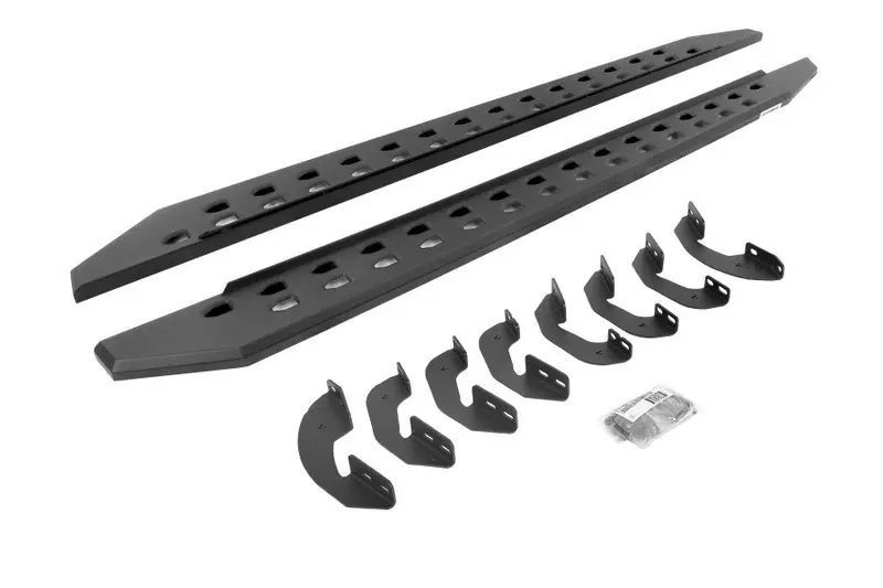 2007-21 Toyota Tundra Go Rhino Rb20 Slim Line Running Boards W/ Mounting Brackets - Crew Max Only, 92In X 13In 1