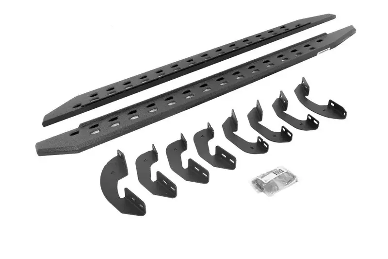 2007-21 Toyota Tundra Go Rhino Rb20 Slim Line Running Boards W/ Mounting Brackets - Double Cab Only, 92In X 13In 1