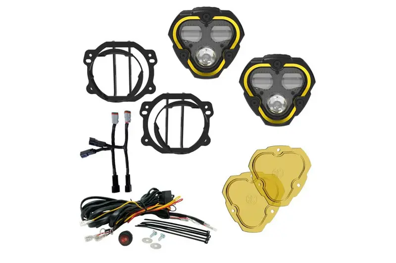 2007-26 Jeep Wrangler Jl/Jk/Gladiator Jt Kc Hilites Flex Era 3 Dual Mode Sae Fog Lights, 2 Light Master Kit 1