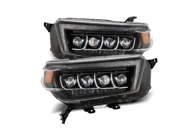 2010-13 Toyota 4Runner Alpharex Nova Series Led Projector Headlights - Black 1