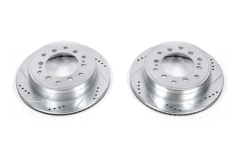 2010-2024 Toyota 4Runner Power Stop Evolution Drilled And Slotted Rotors, Rear 1