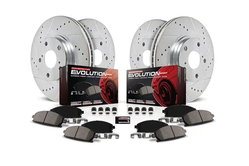 2010-2024 Toyota 4Runner Power Stop Z23 Evolution Sport Brake Upgrade Kit, Front And Rear 1