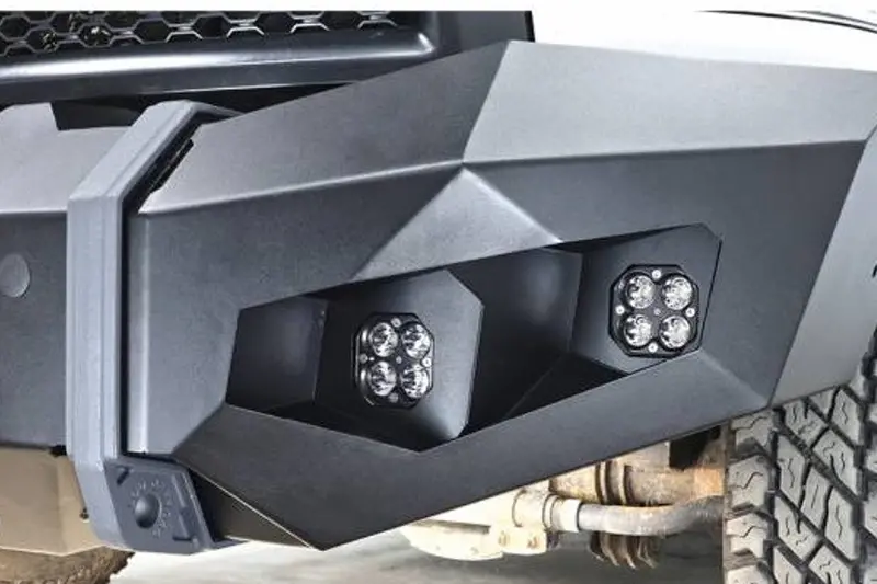 2010-23 Chevrolet Silverado 2500Hd 7 3500 Lod Offroad Offroad Destroyer Truck Radiant Light Bezel Kit, Black Texture 1