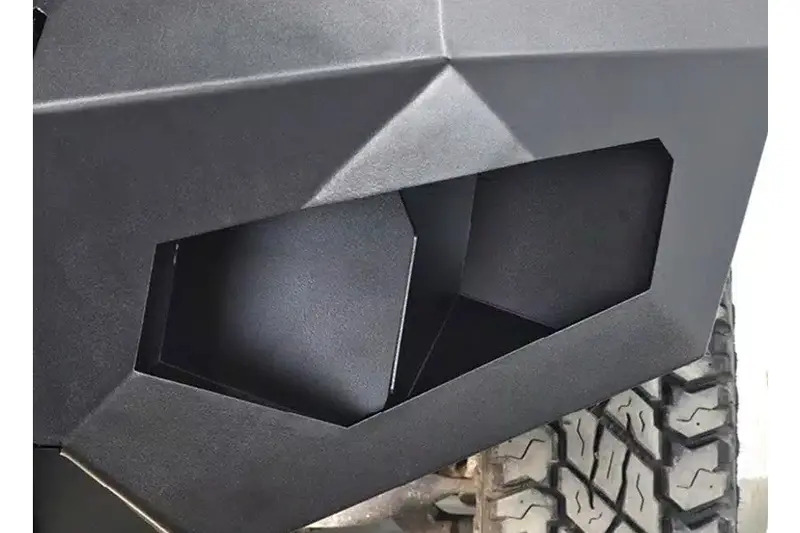2010-23 Ford F250 & F350 Lod Offroad Offroad Destroyer Truck Blank Light Bezel Kit, Black Texture, Blank 1