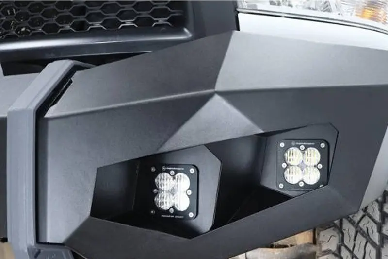 2010-23 Ram 2500 & 3500 Lod Offroad Offroad Destroyer Truck Baja Squadron Flush Light Bezel Kit, Black Texture 1