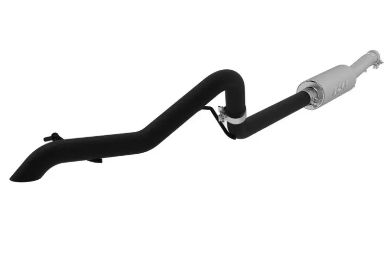 2012-18 Jeep Wrangler Jk Mbrp Pro Series Armor Lite 2.5In Off-Road Tail Pipe - Muffler Before Axle - Aluminized Steel 1