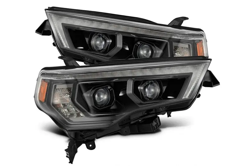 2014-10 Toyota 4Runner Alpharex Mk Ii Pro Series Halogen Projector Head Lights, Alpha Black 1