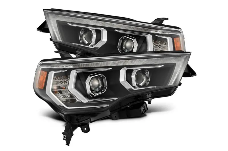 2014-20 Toyota 4Runner Alpharex Mk Ii Pro Series Halogen Projector Head Lights, Black 1