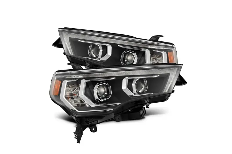 2014-24 Toyota 4Runner Alpharex Luxx Series Led Projector Headlights, Black 1