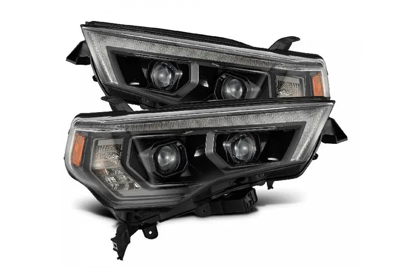 2014-24 Toyota 4Runner Alpharex Mk Ii Luxx Series Led Projector Headlights Alpha - Black 1