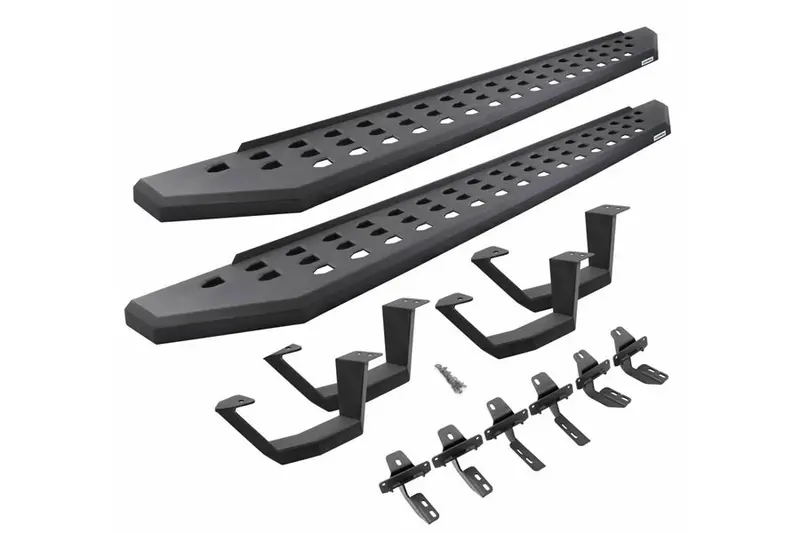 2014-24 Toyota 4Runner Go Rhino Rb20 Running Boards With Mounting Brackets, 2 Pairs Of Drop Steps Kit 1