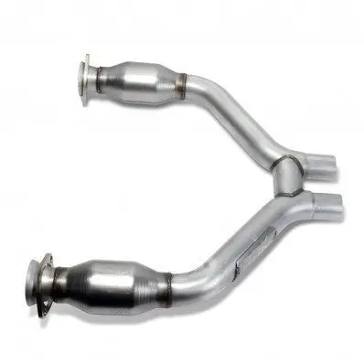 2015-16 Ford Mustang 3.7L V6 High Flow Mid H Pipe With Catalytic Converters 1